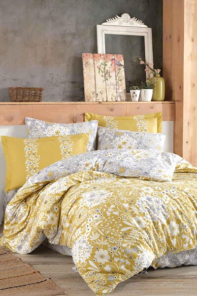 HOBBY - Hobby Ancelica Poplin Double Duvet Cover Set (1)