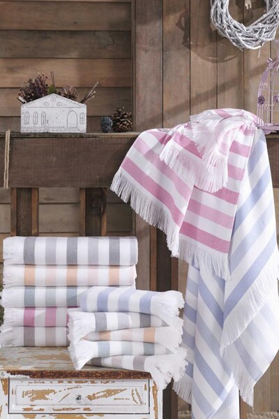 HOBBY - Hobby Stripe Cotton Bath Towel