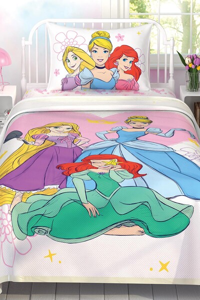 TAÇ - Taç Licenced Disney Princess Cotton Single Bed Cover Set